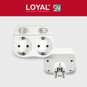 Stop Kontak Arde Double Soket + SK Individual