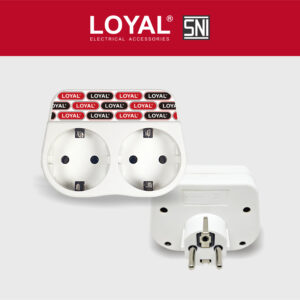 Stop Kontak Arde Double Soket